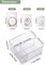 4-in-1 Acrylic Jewelry Organizers and Storage with 60 Portable Anti Tarnish Jewelry Bags, Clear Jewelry Box Travel Jewelry Case for Earrings Rings Necklaces Bracelets, Mothers Day Gifts for Mom Wife